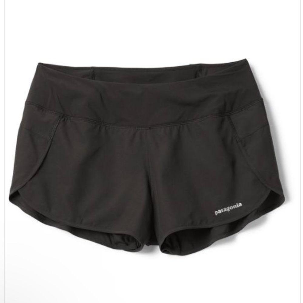 Black Patagonia Womens Athletic Shorts